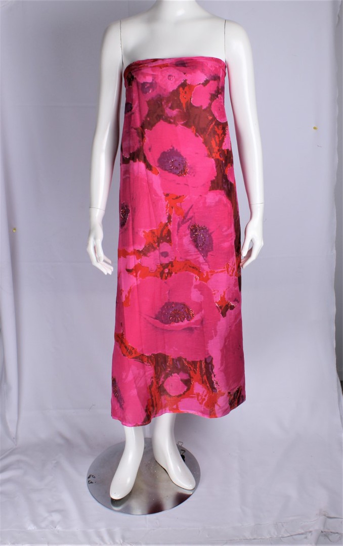 Alice & Lily 100% COTTON full length wild dark pink sarong - Style SC/WILD/PNK image 0
